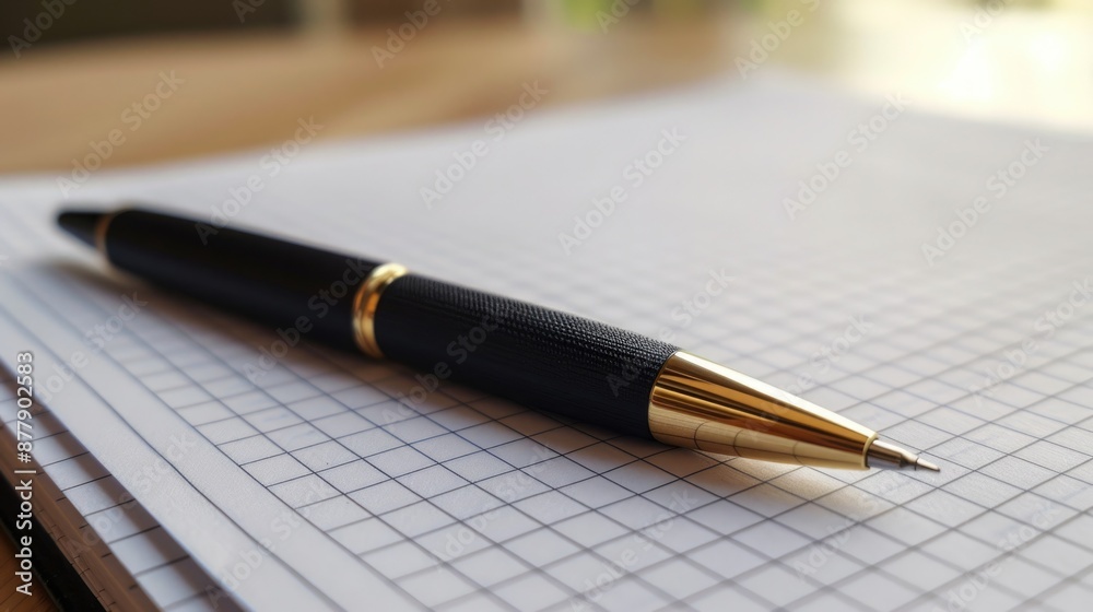 Business Pen at Office Desk Business Pen at Office Desk