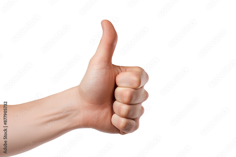 Hand showing thumbs up gesture in PNG style with transparent background, ideal for positive feedback, approval, and success concepts in design projects Hand showing thumbs up gesture in PNG style with transparent background, ideal for positive feedback, approval, and success concepts in design projects