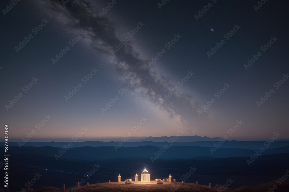 night sky with moon and stars
night sky with moon and stars
