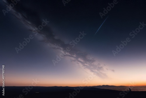 night sky with moon and stars 