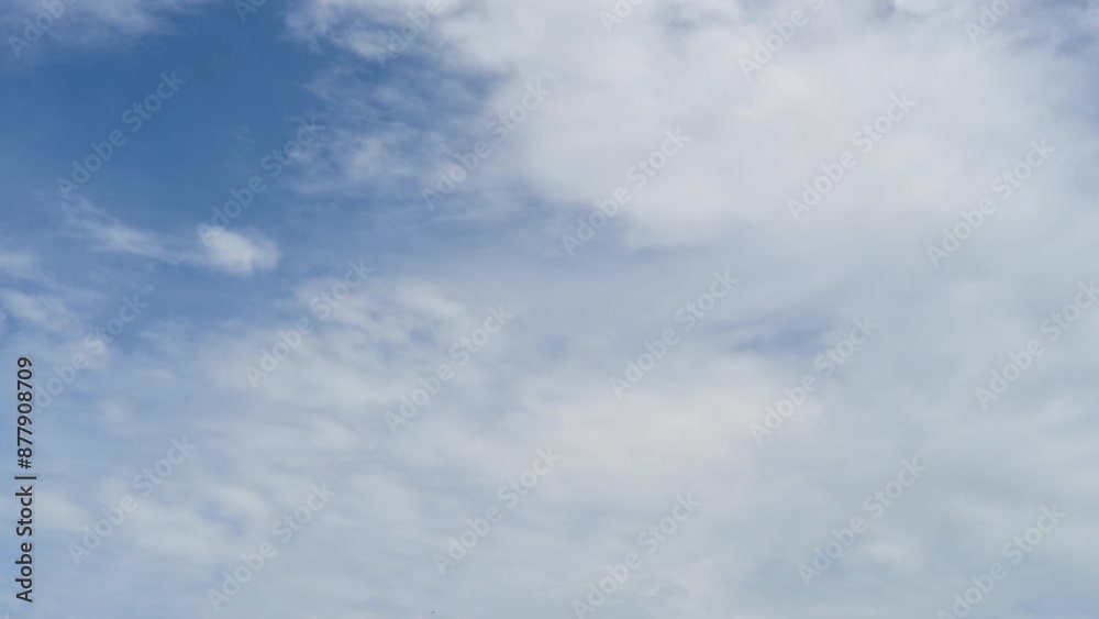 Timelapse of beautiful blue sky and white cloud with 4k resolution. The environment in the natural world. Timelapse of beautiful blue sky and white cloud with 4k resolution. The environment in the natural world.