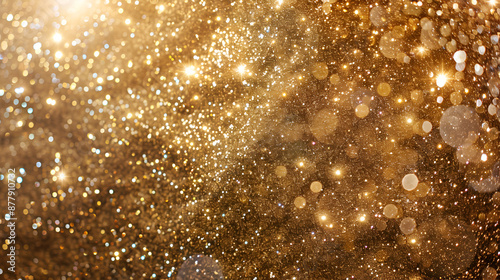 sparkle of golden glitter abstract background,golden glitter texture abstract background,Abstract gold bokeh background Festive defocused lights