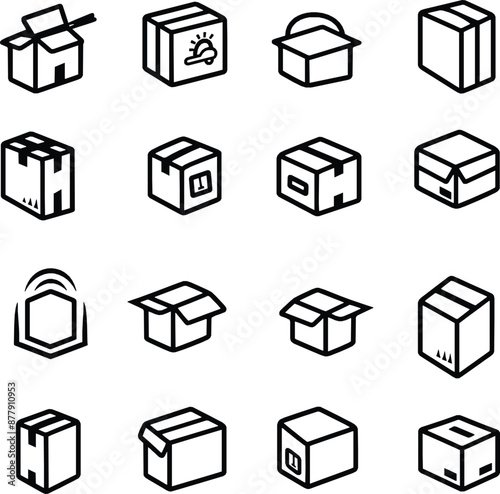 "Delivery Essentials: Icons Pack of Delivery Packages"