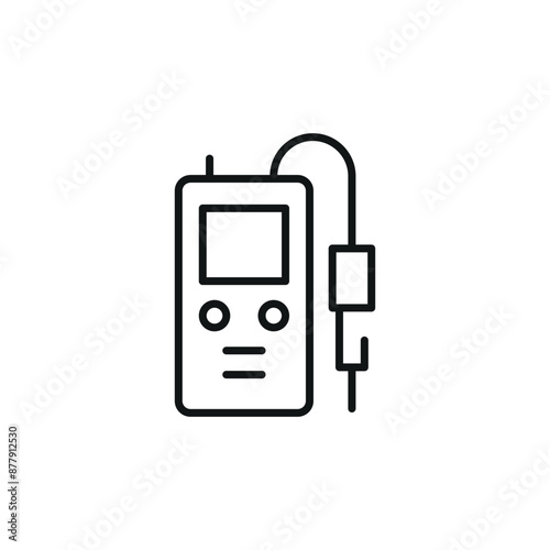 Gas detector icon. Simple gas detector icon for social media, app and web design. Vector illustration