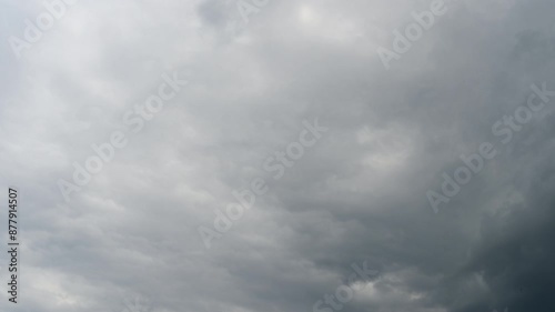 Timelapse of the dramatic dark storm sky and cloud with 4k resolution. The world climate change concept.	