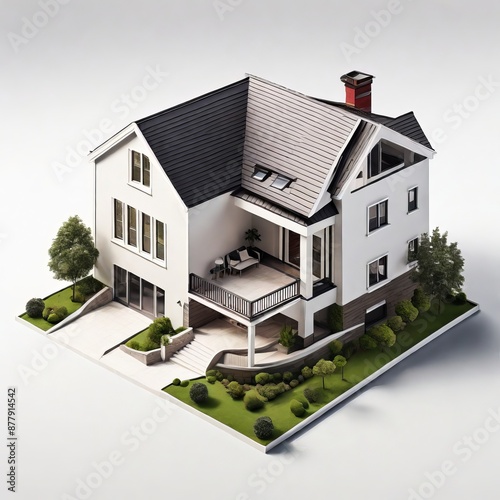 3d view of house model