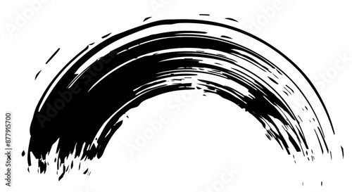 筆　ライン　カーブ　アーチ　黒