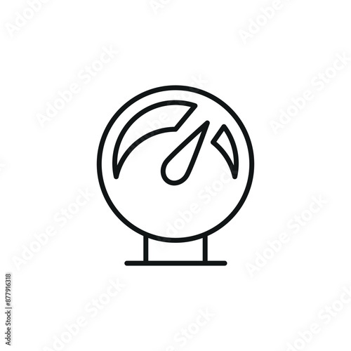 Pressure gauge icon. Simple pressure gauge icon for social media, app and web design. Vector illustration