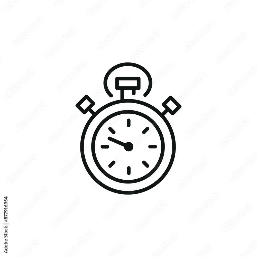 Cooking timer icon. Simple cooking timer icon for social media, app, and web design. Vector illustration.