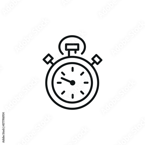 Cooking timer icon. Simple cooking timer icon for social media, app, and web design. Vector illustration.