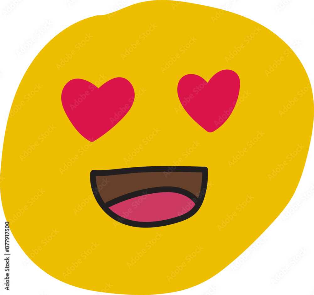 Hand-Drawn Emoji Love Hand-Drawn Emoji Love