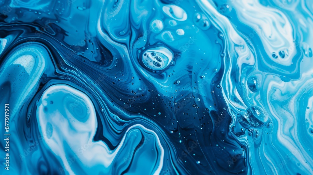 Vibrant Blue Liquid Art Background for Creative Projects Generative AI Vibrant Blue Liquid Art Background for Creative Projects Generative AI