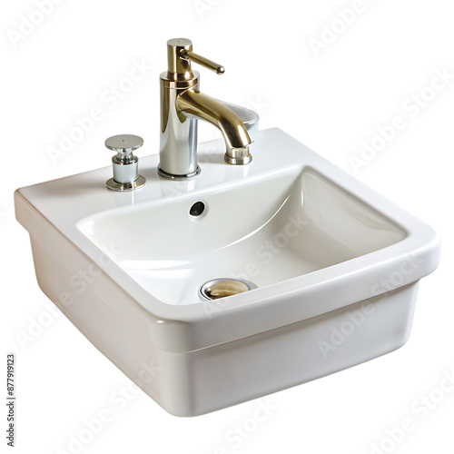 bathroom sink on transparent background