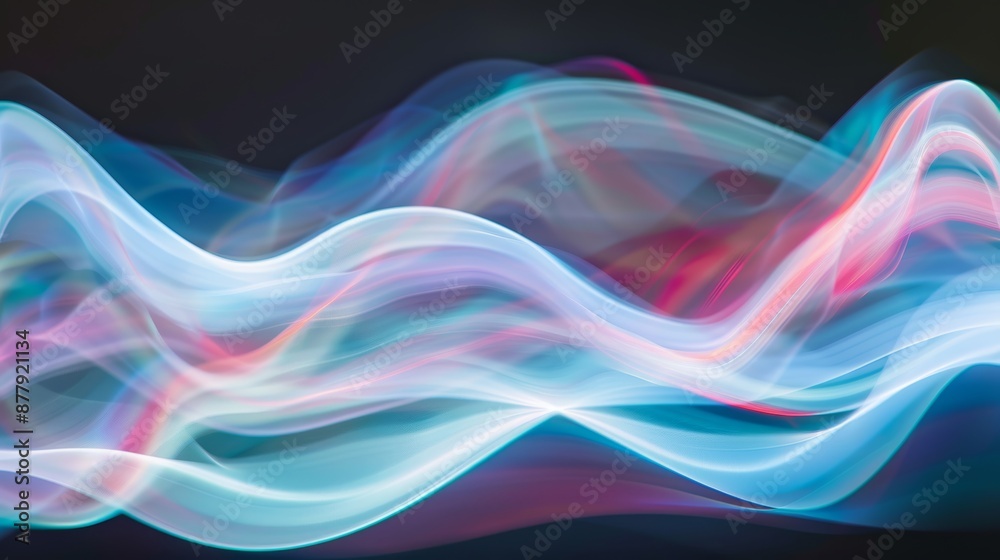 Vibrant Ocean Waves with Glowing Light Effects for Summer Vibes Generative AI Vibrant Ocean Waves with Glowing Light Effects for Summer Vibes Generative AI