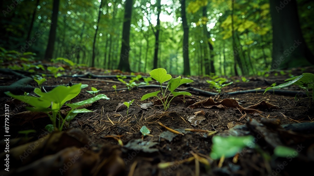 forest floor and foliage found in nature