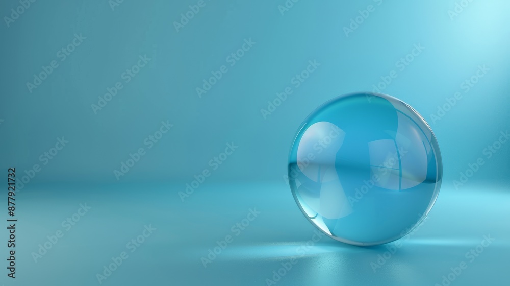 Calming Blue Sphere Background for Business Presentations Generative AI Calming Blue Sphere Background for Business Presentations Generative AI