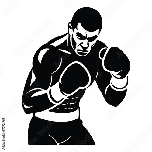 boxing poses vector, comprehensive and precise combat stance designs