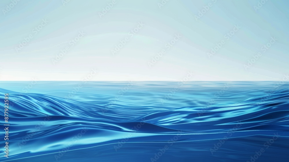 Obraz premium Vibrant Ocean Wave Background for Presentation or Website Generative AI
