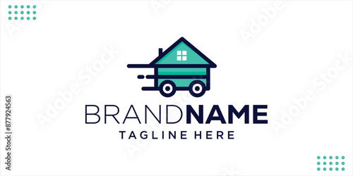 fast house logo, fast housing icon. sales, offers. Home sale icon. Smart icon, design inspiration, illustration, Vector