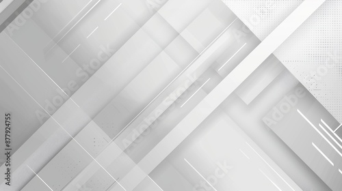 Modern Geometric Background for Business Presentations Generative AI