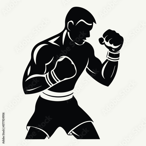 boxing poses vector, comprehensive and precise combat stance designs