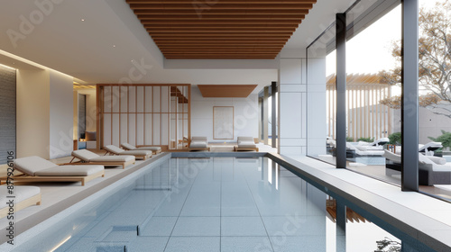 Black ornament spa facility accommodation for comfort in lifestyle hotel