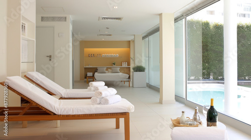 Yellow ornament spa facility accommodation for comfort in lifestyle hotel