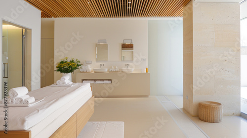 Yellow ornament spa facility accommodation for comfort in lifestyle hotel