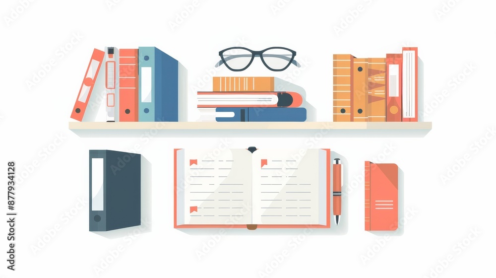Book Collection Illustration Book Collection Illustration