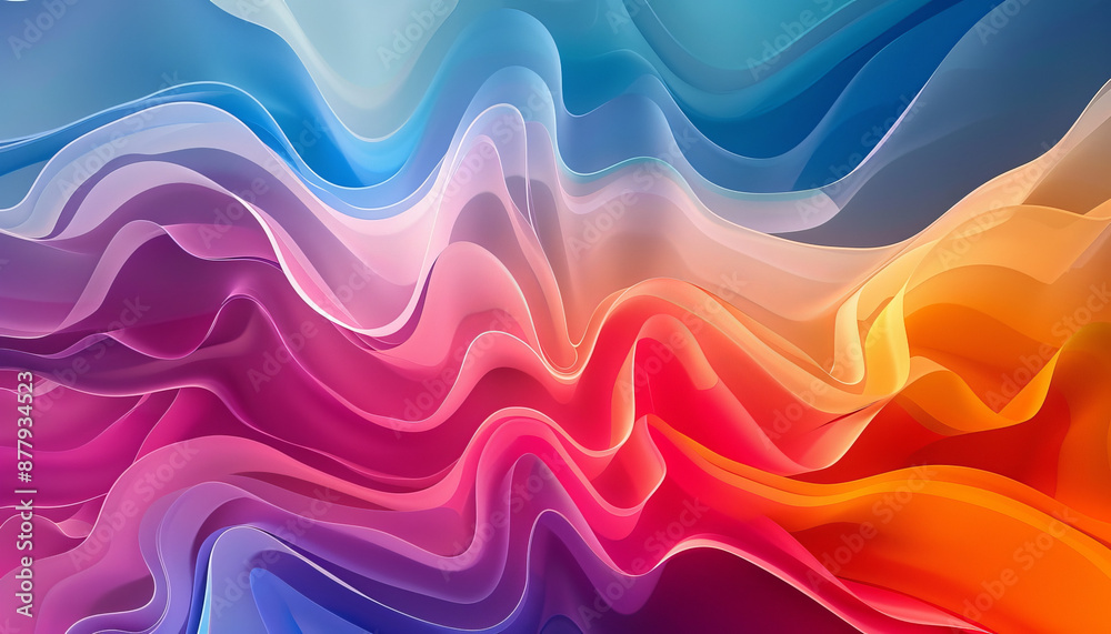 Fototapeta premium Modern colorful wallpaper abstract background soft colors 