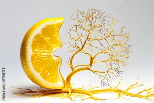 Creative Transformation of Lemon Into Renal Medulla Artwork photo