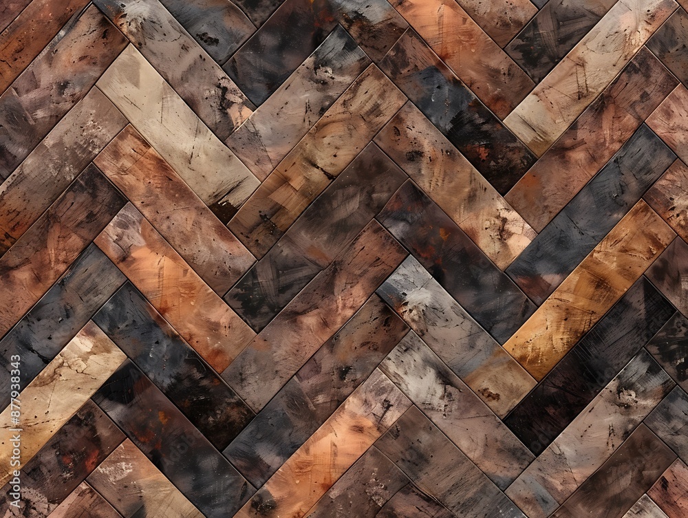 Abstract Wooden Background with Chevron Pattern Abstract Wooden Background with Chevron Pattern