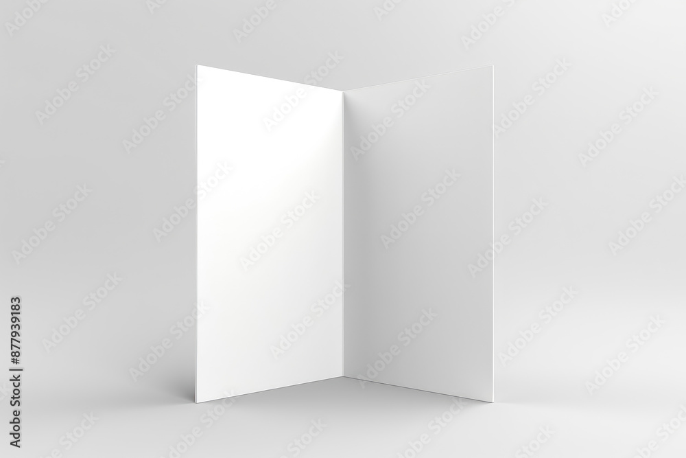 Modern Blank Tri-Fold Brochure Mockup Modern Blank Tri-Fold Brochure Mockup