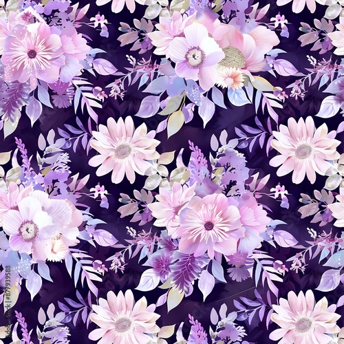 Complex Floral Pattern with Balance and Soft Colors