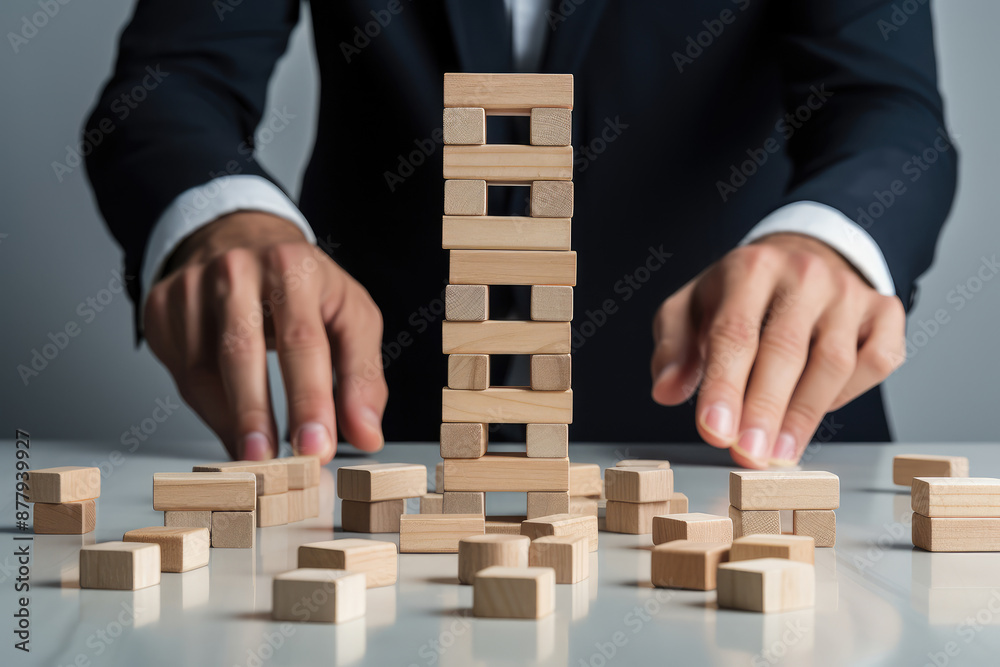 Strategic Business Stability and Risk Concept