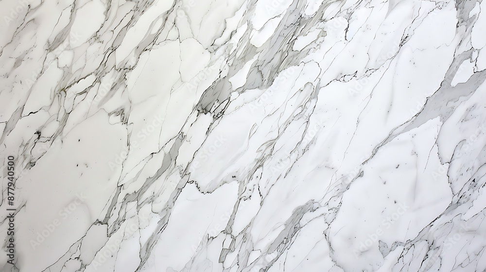 Fototapeta premium Elegant White Marble with Subtle Gray Veining for Interior Design