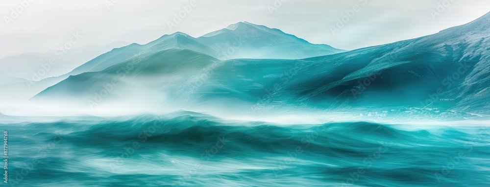 Mystic Mountains Rising Above a Turbulent Sea Mystic Mountains Rising Above a Turbulent Sea