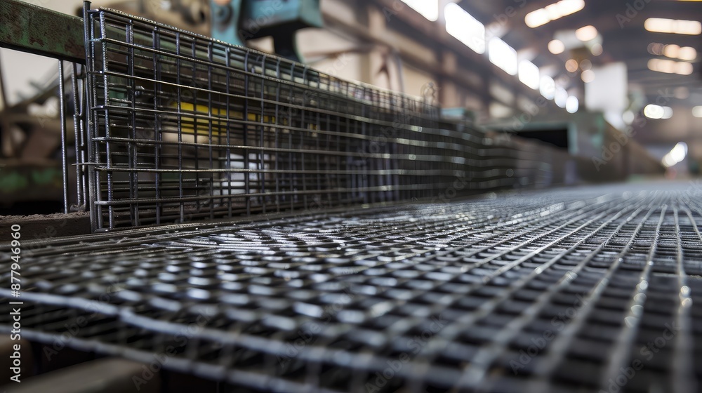Manufacturing Steel Mesh in Factory Manufacturing Steel Mesh in Factory