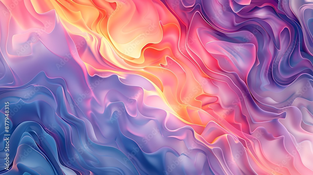 Dynamic Fluid Shapes with Vibrant Gradients Abstract Pattern
