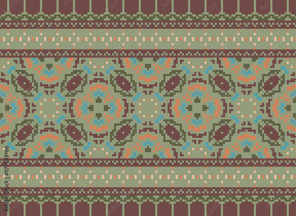 Ethnic style abstract Navajo geometric tribal vector seamless pattern background. tribal patterns, African tribal patterns, native American patterns. Ethnic style abstract Navajo geometric tribal vector seamless pattern background. tribal patterns, African tribal patterns, native American patterns.