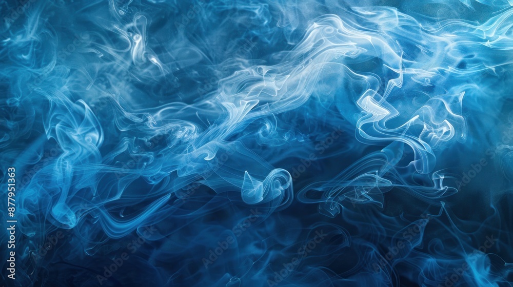 Abstract Blue Smoke Abstract Blue Smoke