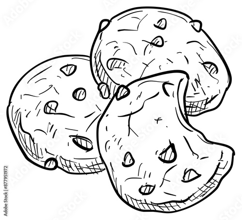 cookies handdrawn illustration