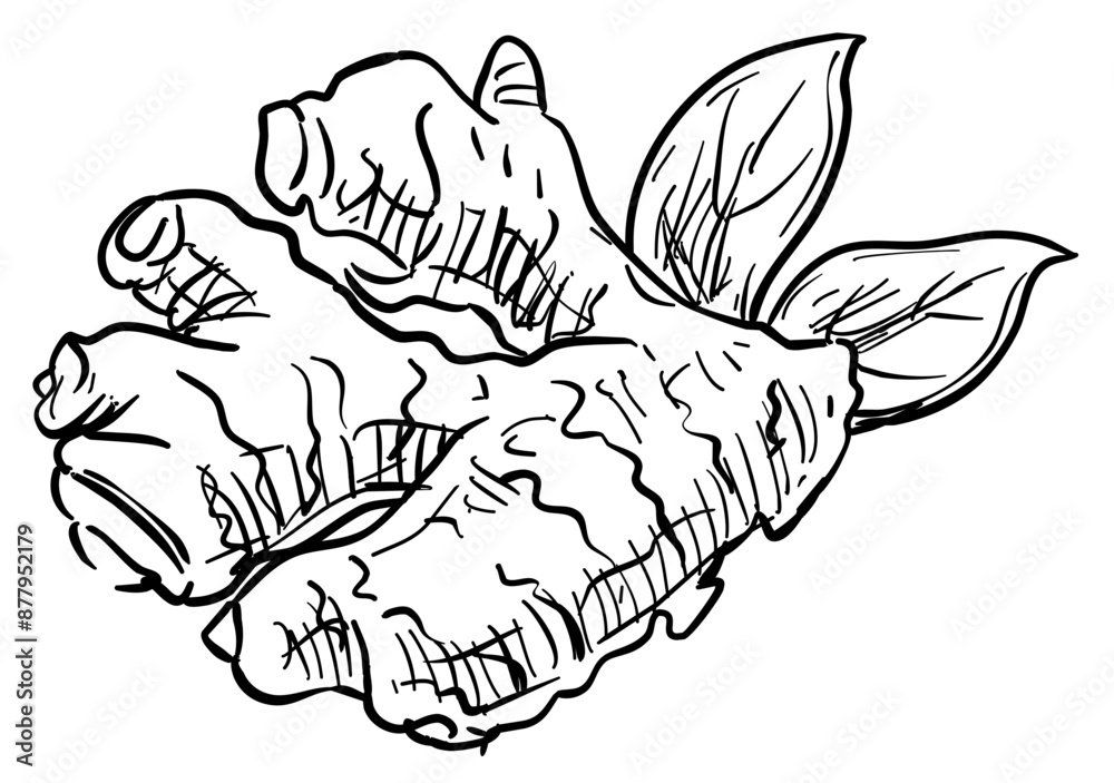 ginger handdrawn illustration ginger handdrawn illustration