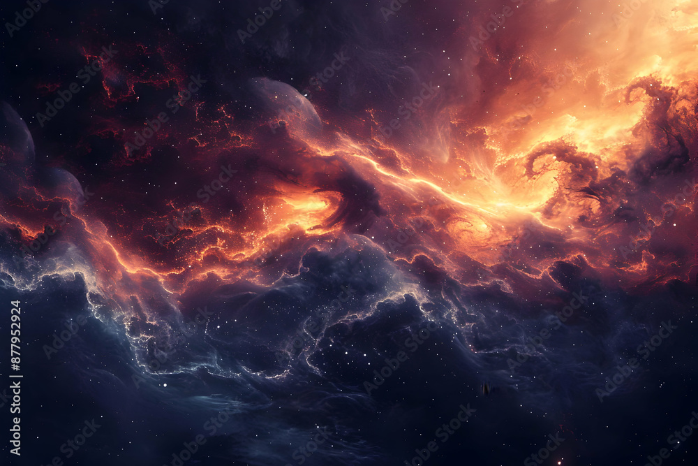 Cosmic Nebula Abstract Background Cosmic Nebula Abstract Background