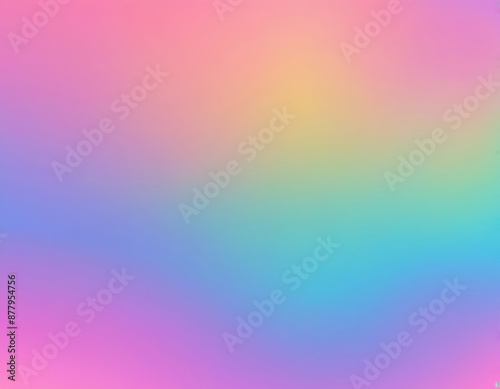 Glitch holographic pastel neon rainbow with an iridescent gradient backdrop