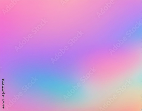 Glitch holographic pastel neon rainbow with an iridescent gradient backdrop