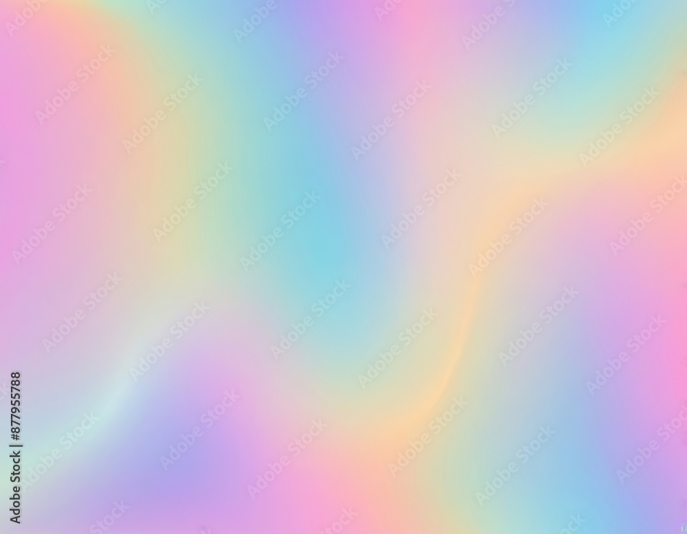 Obraz premium Glitch holographic pastel neon rainbow with an iridescent gradient backdrop