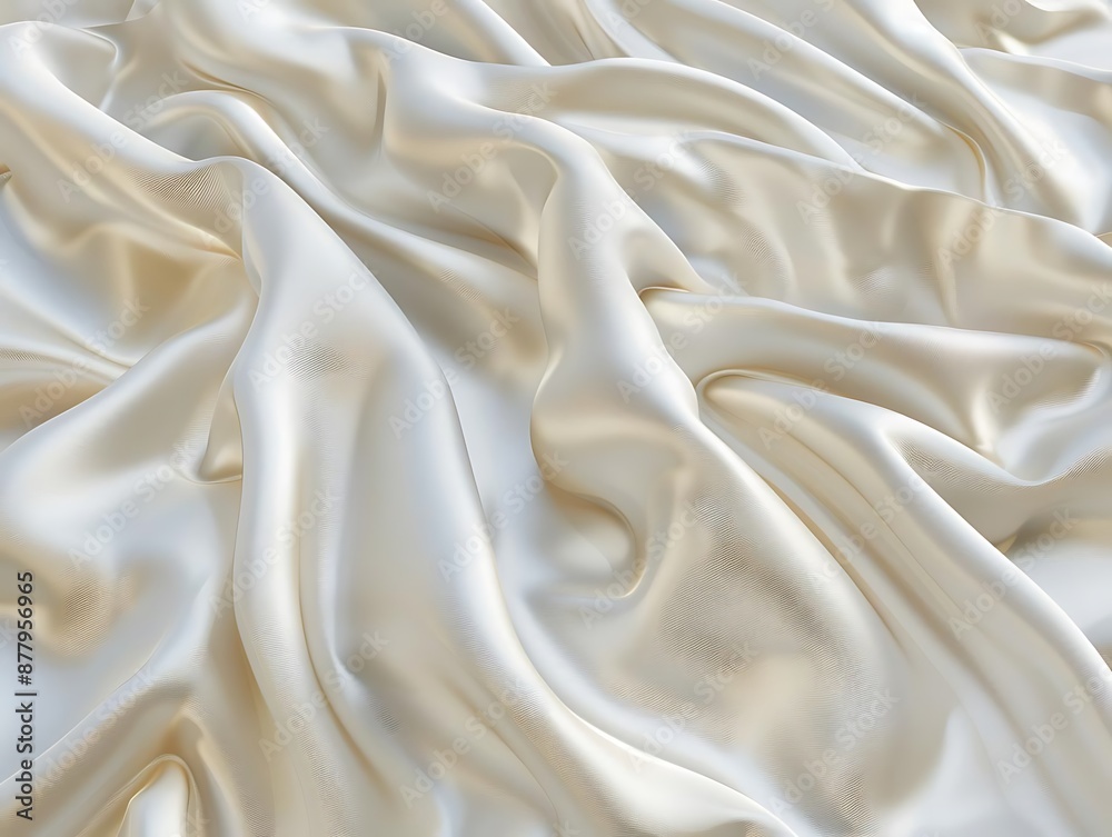 Abstract White Silk Fabric Background Texture Abstract White Silk Fabric Background Texture
