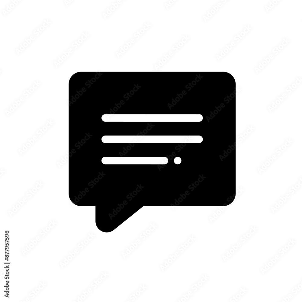 message design icon in trendy flat style isolated on white background. message design icon in trendy flat style isolated on white background.