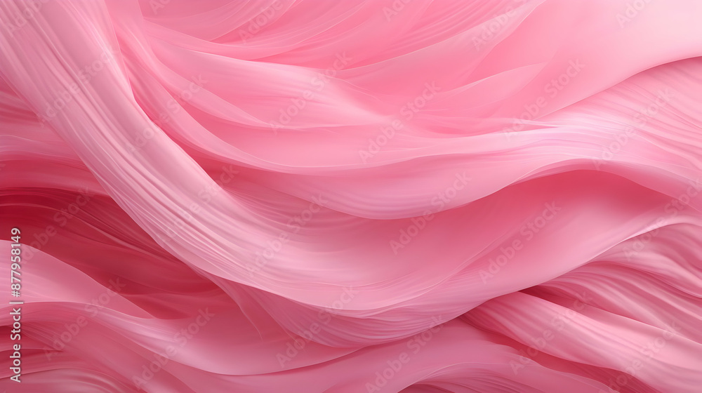 Abstract Pink Swirling Fabric Illustration Abstract Pink Swirling Fabric Illustration